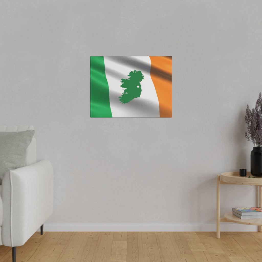 ireland flag map