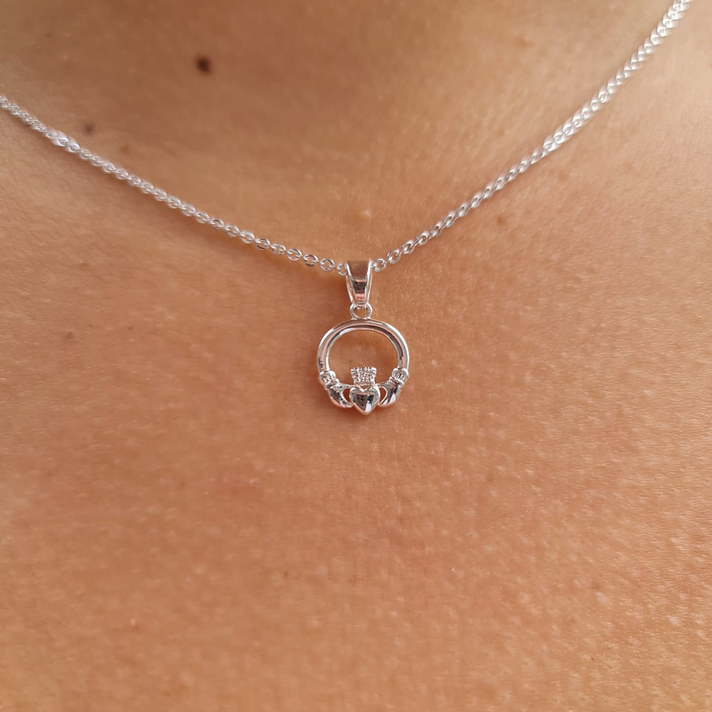 Silver Claddagh Necklace