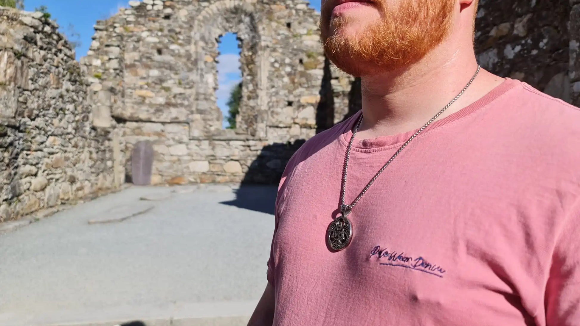 Irish Man Celtic Trinity Knot Necklace